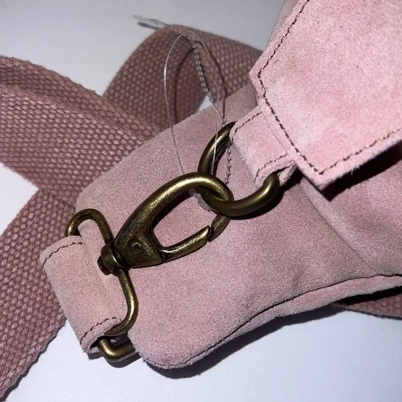 Free people Hudson sling bag dusty mauve pink new without tags never used - Picture 10 of 15